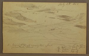 Cloudy Sky over Valley, July 1863 by Frederic Edwin Church