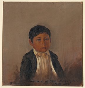 Colombia, Barranquilla, portrait of boy, May 1853