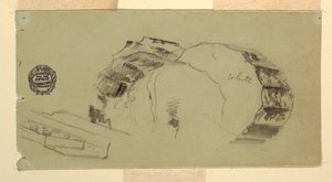 Column and Entablature Fragments, Athens, April 1869 by Frederic Edwin Church