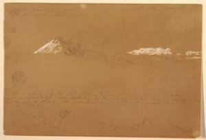 Cotapaxi, Morning, from the Temple of the Sun, Quito, Ecuador, June 24, 1857 by Frederic Edwin Church