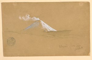 Cotopaxi from near Ambato, Ecuador, 1853 by Frederic Edwin Church