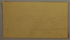 Distant View of Saddleback Mountain, Maine, October 1, 1867