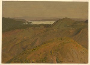 Distant View over Hilltops, August 1865 by Frederic Edwin Church