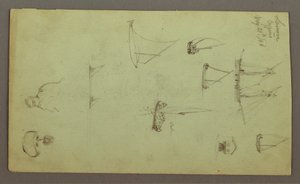 Head of a Man, Man Smoking, Sailboat Studies, House, May 27, 1868 by Frederic Edwin Church