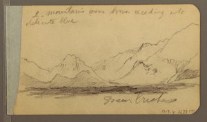 Hill and Mountain Ranges; Road in the Woods, 1889 by Frederic Edwin Church