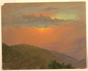 Hilltop at Sunset, July 1865 by Frederic Edwin Church