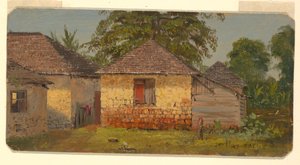 Houses, "Mt. Salus", June 1865 by Frederic Edwin Church