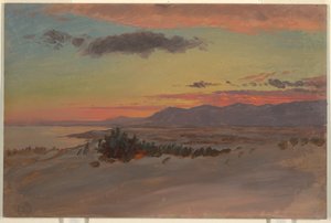 Hudson Valley in Winter, Looking Southwest from Olana, 1870–80 by Frederic Edwin Church