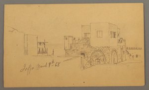 Jaffa Street Corner, Palestine [Tel Aviv, Israel], March 9, 1868