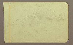 Landscape with Clouds; Verso: Mountain, 1883 by Frederic Edwin Church