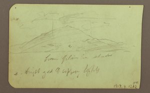 Landscape with Clouds; Verso: Mountain, 1883 by Frederic Edwin Church