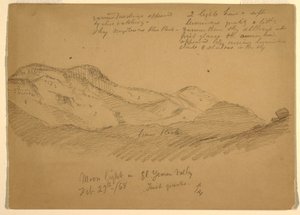 Moonlight in El Yumen Valley, Arabia, February 29, 1868 by Frederic Edwin Church