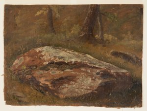 Mossy Rock, August 1845 by Frederic Edwin Church