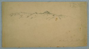 Mount Pichincha from Chillo, Ecuador, June 26, 1857 by Frederic Edwin Church