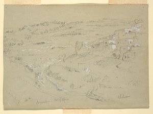 Mount of Olives, Bethany, Siloam, and Jerusalem, Palestine, February 7 and 10, 1868 by Frederic Edwin Church