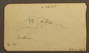 Mountain Landscapes; Verso: Mountain Flank, Tocatecas, December 22, 1884 by Frederic Edwin Church
