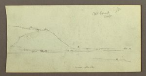 Mountain Looking Over Water, February possibly 1868