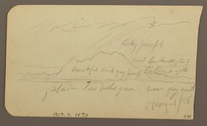 Mountain Peak; Verso: Rugged Range, May 1, 1885
