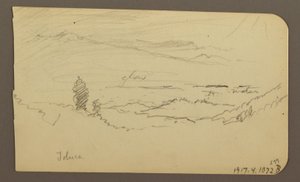 Mountain landscape, Toluca; Verso: Mountain, Toluca, April 20, 1885 by Frederic Edwin Church