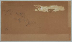 Mountains Near Mocho, Ecuador, Probably Showing Mt. Chimborazo Framed By Clouds, June 16, 1857