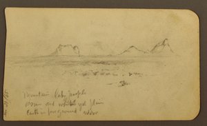 Mountains; Verso: Foothills and Mountain Range, December 21, 1885