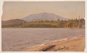 Mt. Katahdin from Togue Pond, possibly 1878 by Frederic Edwin Church