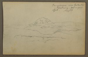 Mt. Tungurahua, Riobamba, Ecuador, September 1853 by Frederic Edwin Church