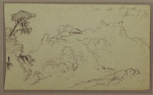 Near San Miguel, Ecuador; Verso: Unfinished Mountain Sketch, June 2, 1857 by Frederic Edwin Church