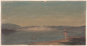 Night View of a Seaport, probably 1868–69 by Frederic Edwin Church