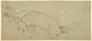 Panoramic view from Bel Arp, 1868 by Frederic Edwin Church
