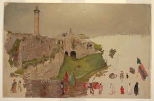 Parade Entering the City, Jaffa, early March 1868