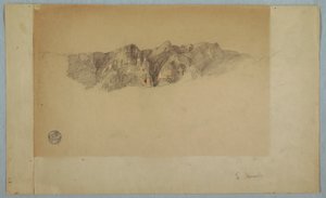 Part of a Rifted Mountain Range, Probably Ecuador or Colombia, 1853 or 1857 by Frederic Edwin Church