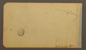 Plain, hill, town; Verso: Mountain Range, 1889 by Frederic Edwin Church
