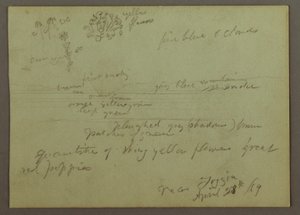 Plant and Landscape Study, April 28, 1869 by Frederic Edwin Church