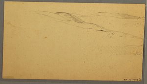 Rain over Hills, possibly 1866 by Frederic Edwin Church