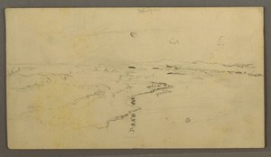 River, Reflected Moon, June 14, 1870 by Frederic Edwin Church