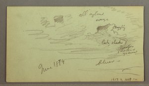 River through Mountain, possibly 1874