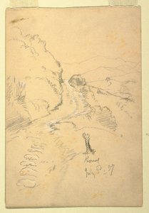 Road in Ecuador, July 3, 1857 by Frederic Edwin Church