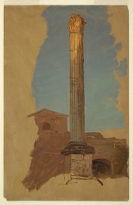Rome, classical column, 1868–69 by Frederic Edwin Church
