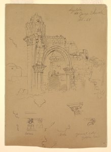 Ruins of St. George Church, Lydda [present day Lod], February 7, 1868