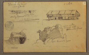 Sketches, Ecuador or Colombia; Verso: Sketches, Ecuador or Colombia, 1857 by Frederic Edwin Church