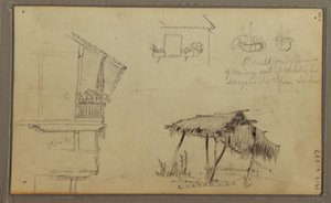 Sketches, Ecuador or Colombia; Verso: Sketches, Ecuador or Colombia, 1857 by Frederic Edwin Church