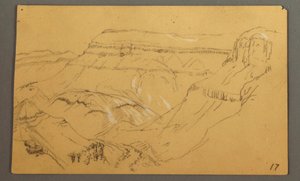 Sketches, El Yemen Valley, "Arabia", possibly 1868, February 20 by Frederic Edwin Church