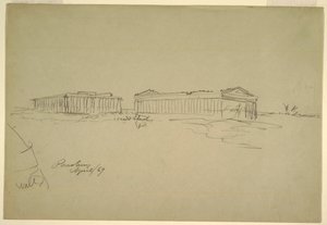 Sketches, Paestum, Southern Italy, April 1869 by Frederic Edwin Church