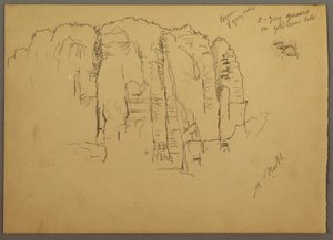 Sketches from Petra, Jordan, February 1868 by Frederic Edwin Church
