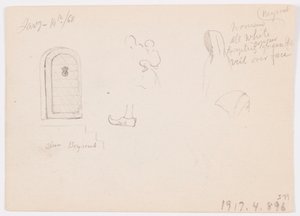 Sketches of a Domed Structure, Ship, and Stately House, January 1868 by Frederic Edwin Church