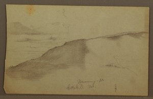 Sloping mountains, possibly 1860s by Frederic Edwin Church