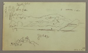 Stone Arch, Stone Base, April 27, 1868 by Frederic Edwin Church