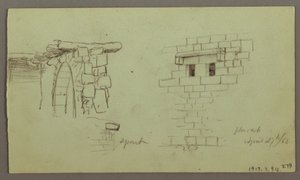 Studies of Arches and Base of Arch, April 1868 by Frederic Edwin Church