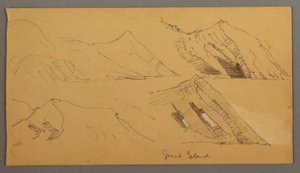 Study of Rock Cliffs, possibly 1859 by Frederic Edwin Church